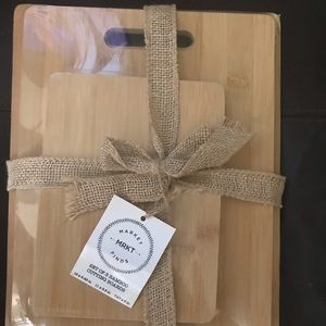 Market Finds bamboo cutting boards, set of 3 Factory Wrapped NEW
